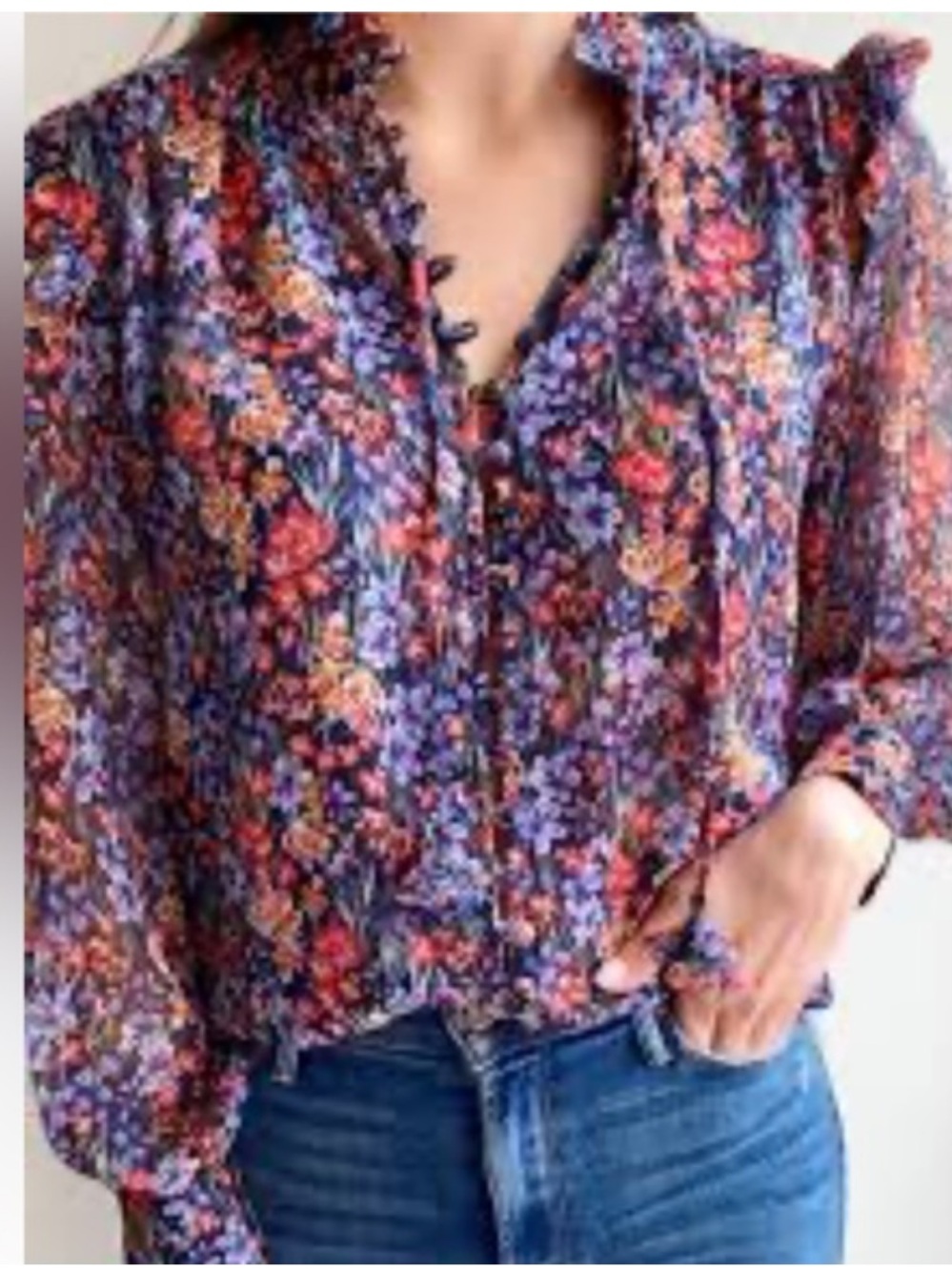 Misa Los Angeles Analeigh Printed Blouse